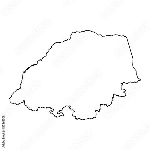 Limpopo province map, administrative division of South Africa. Vector illustration. photo