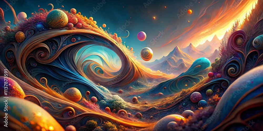 Obraz premium Surreal Photography: Abstract Signature Design, Artistic Signature Style, Unique Signature Image, Fantasy Signature Art, Dreamlike Signature Background
