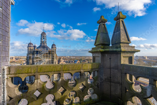 View from St. John's Cathedral in Den Bosch, The Netherlands photo