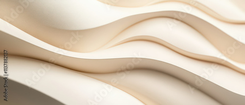 A white wave with a gold tint photo