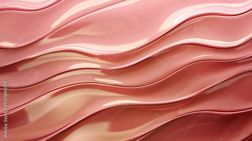 Fototapeta premium Abstract background of pink waves.