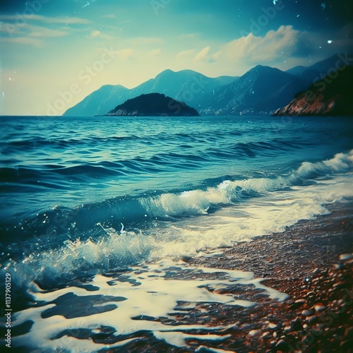 Lomographic Seaside Landscape – A seaside view with the typica photo