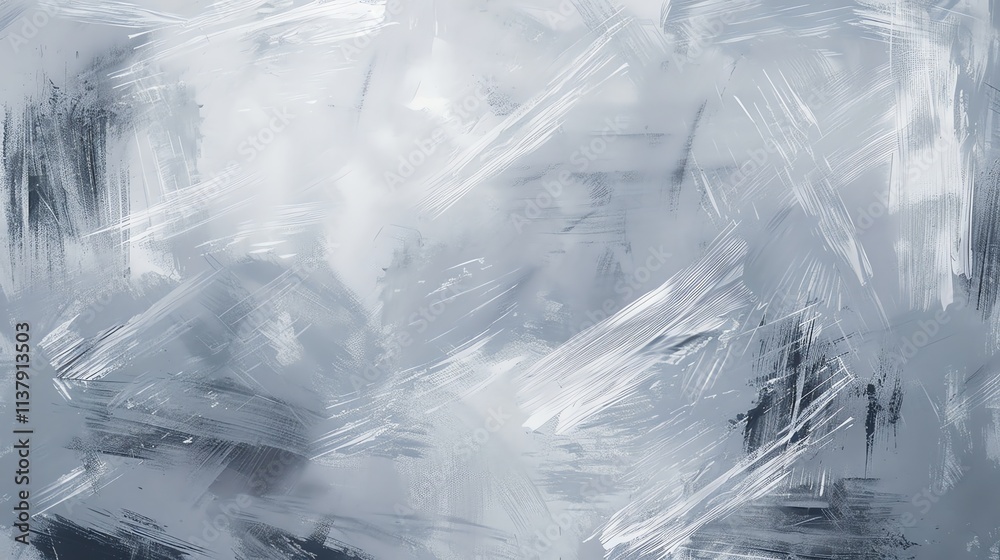 Obraz premium Abstract distressed background with black and gray paint strokes, and a rough, textured look.