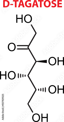 Vector Of D-Tagatose Chemical Structure