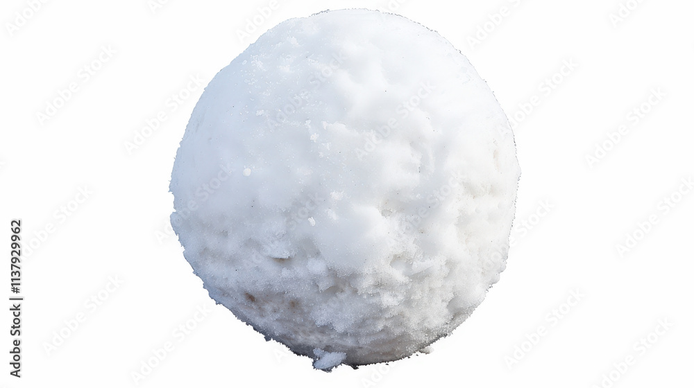 Fototapeta premium snowball isolated on white