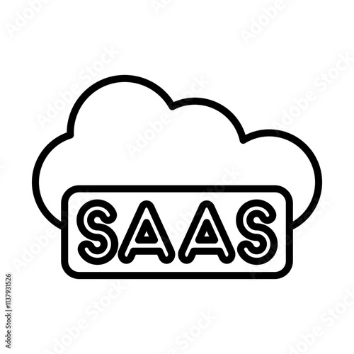 SaaS Icon line icon