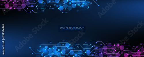 Digital tech motherboard texture design. Software coding. Technology electronic motherboard texture. Engineering and communication concept for header, web banner, website, presentation.