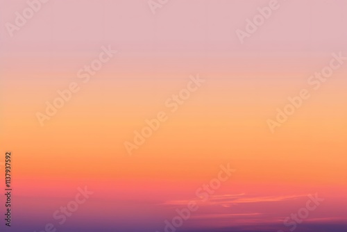 Serene Sunset Sky Pastel Hues, Soft Light, Gradual Color