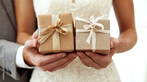 The couple agreed to forgo traditional wedding gifts and instead donate to charity photo