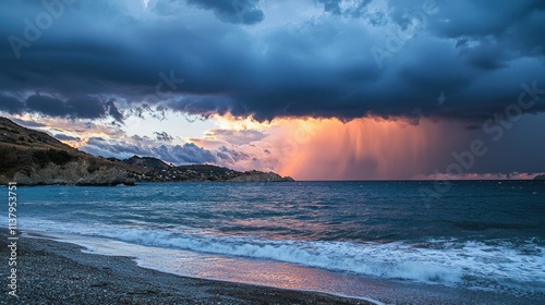 The darkening sky seemed to foretell the coming of a fierce storm