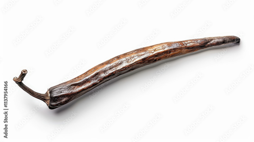 Obraz premium vanilla bean isolated on white background