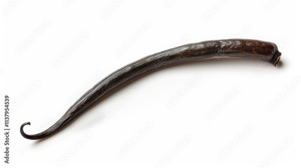 vanilla bean isolated on white background vanilla bean isolated on white background