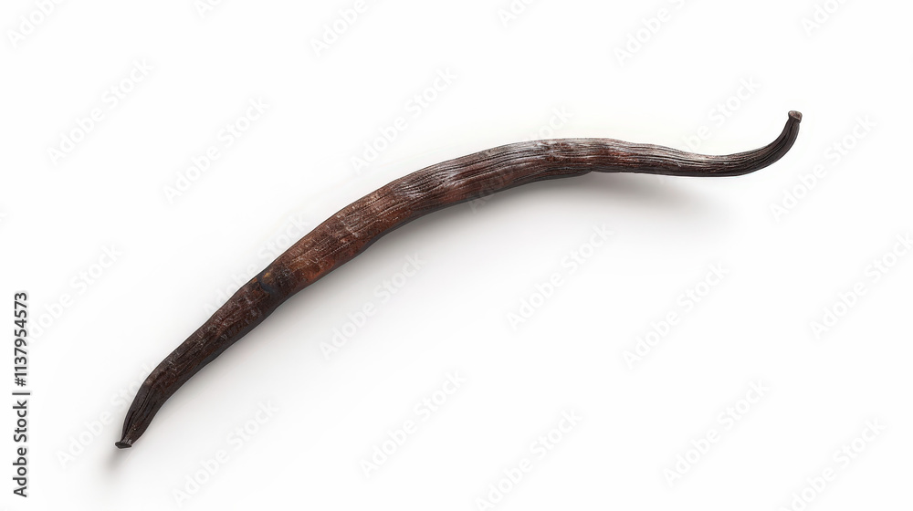 Obraz premium vanilla bean isolated on white background