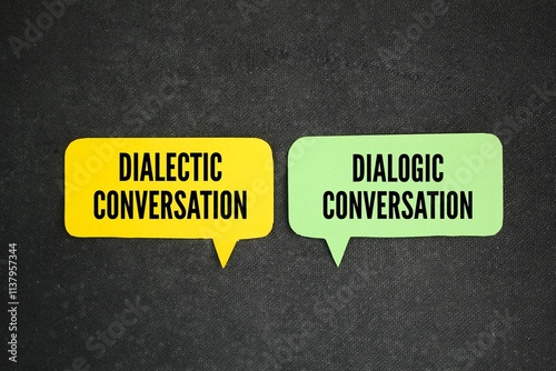The words Dialectic conversation and Dialogic conversation. What are the two types of conversation? There are two kinds of conversation, argues Sennett