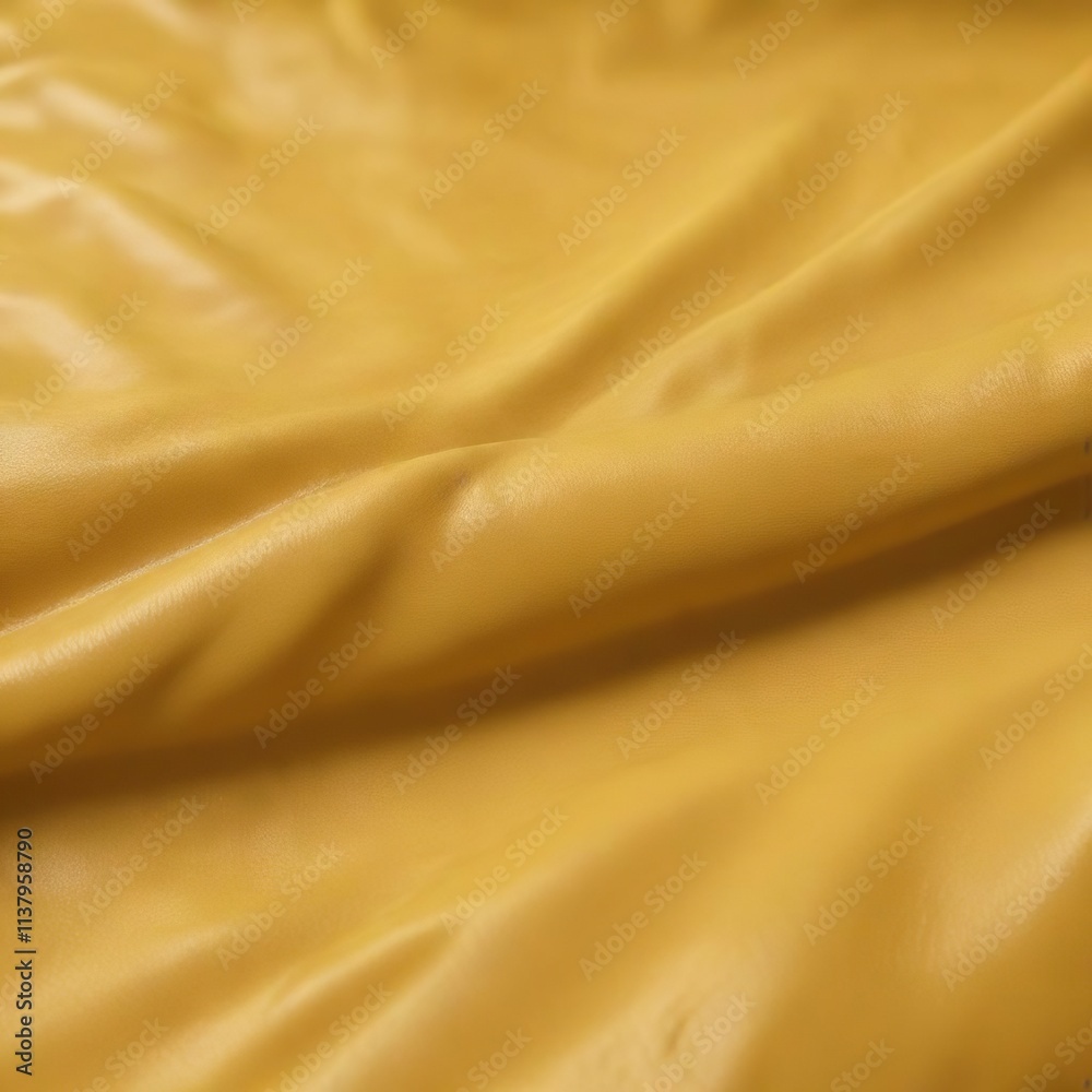 Obraz premium Yellow leather material with subtle sheen and slight wear , yellow, leather