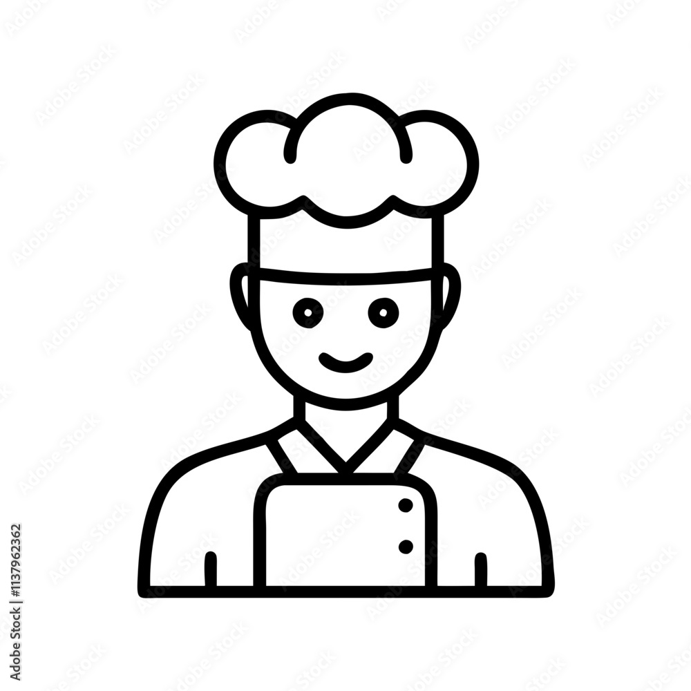 male chef or cooking icon icon, men’s day line art, men’s icon - simple black line art icon of male chef or cooking icon, for men’s day celebrations. men’s vector art. male chef or cooking icon icon, men’s day line art, men’s icon - simple black line art icon of male chef or cooking icon, for men’s day celebrations. men’s vector art.