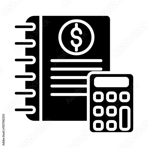 Accounting Book glyph icon