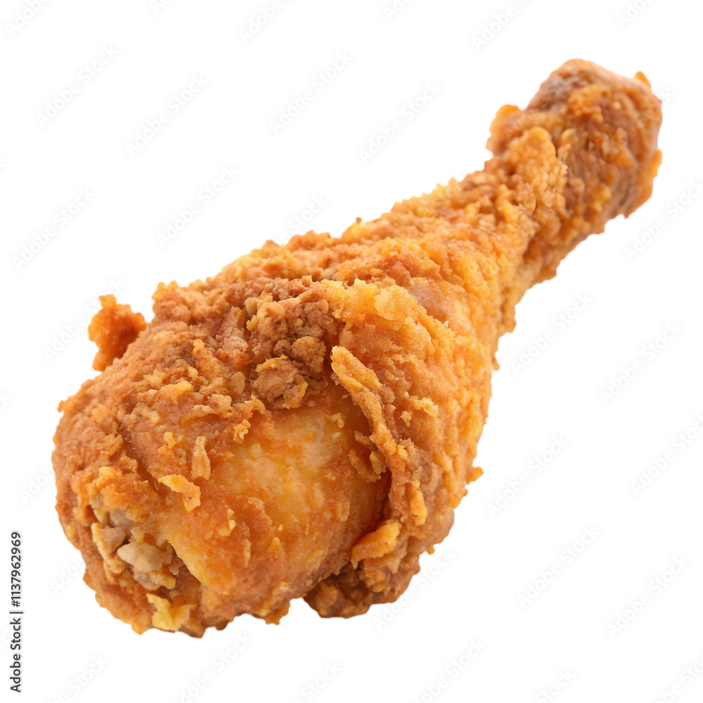 Crispy fried chicken on transparent background Crispy fried chicken on transparent background