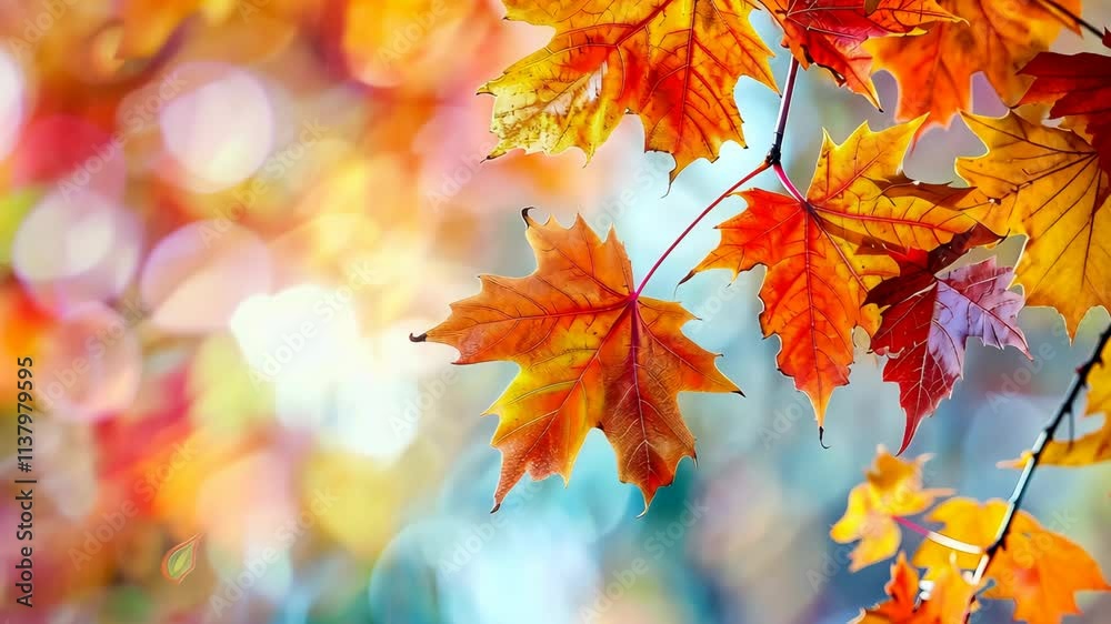 Tree branch with yellow leaves. Selective focus. Nature. Tree branch with yellow leaves. Selective focus. Nature.