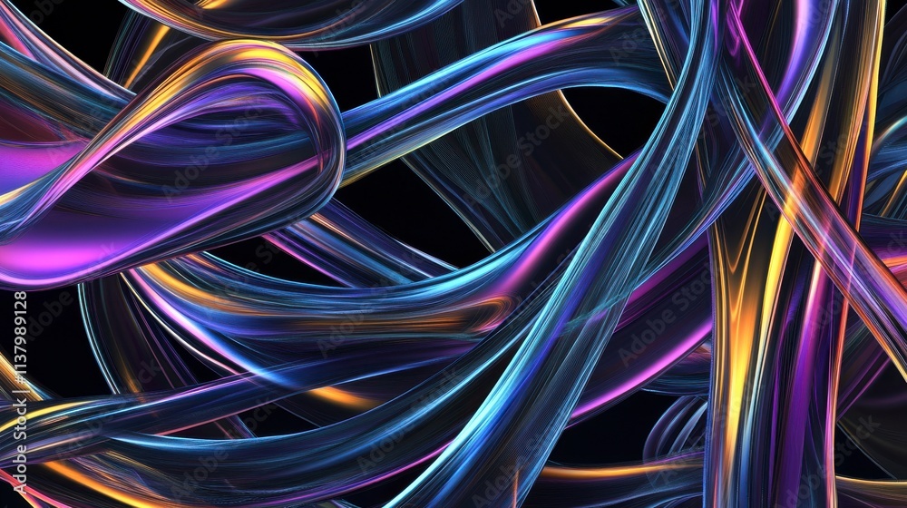 Abstract Colorful Fluid Lines Visual Art Design Abstract Colorful Fluid Lines Visual Art Design