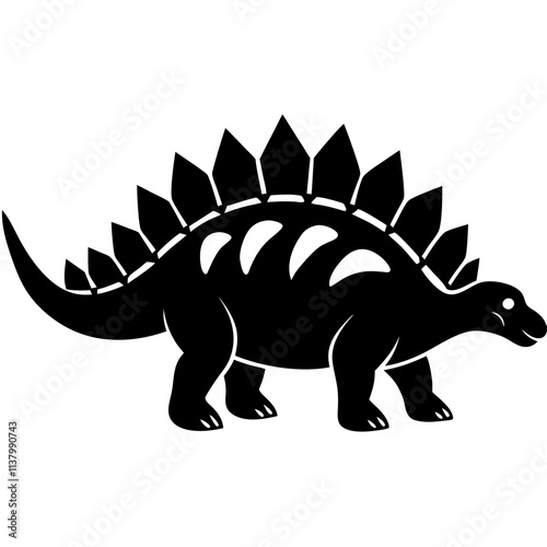 Ankylosaurus Silhouette vector illustration