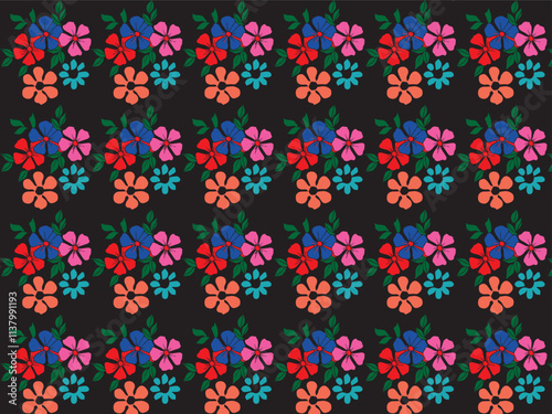 Print flower pattern design floral 