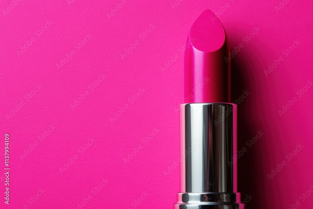 Vibrant Pink Lipstick Against Bold Background Vibrant Pink Lipstick Against Bold Background