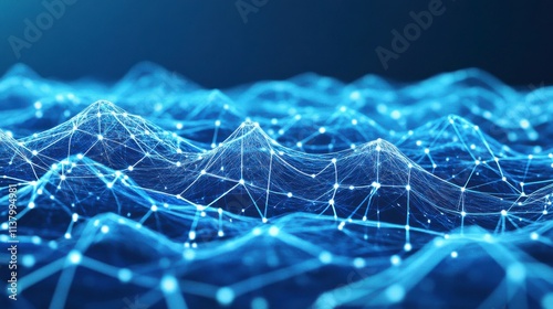 Abstract Digital Network: A Visual Representation of Complex Data photo