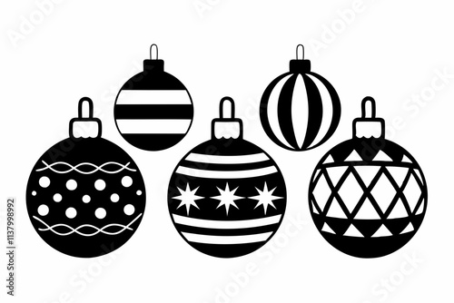 set of Christmas balls