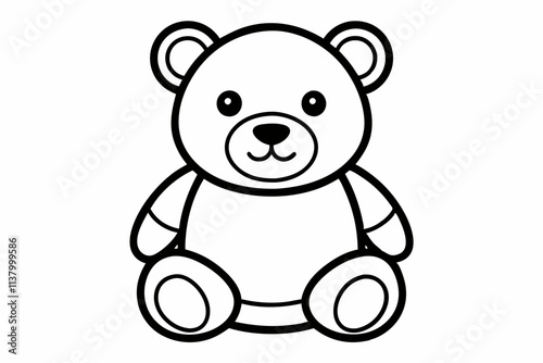 teddy bear with black and white  