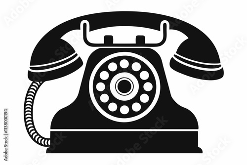 telephone isolated on white background
