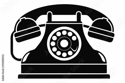 telephone isolated on white background