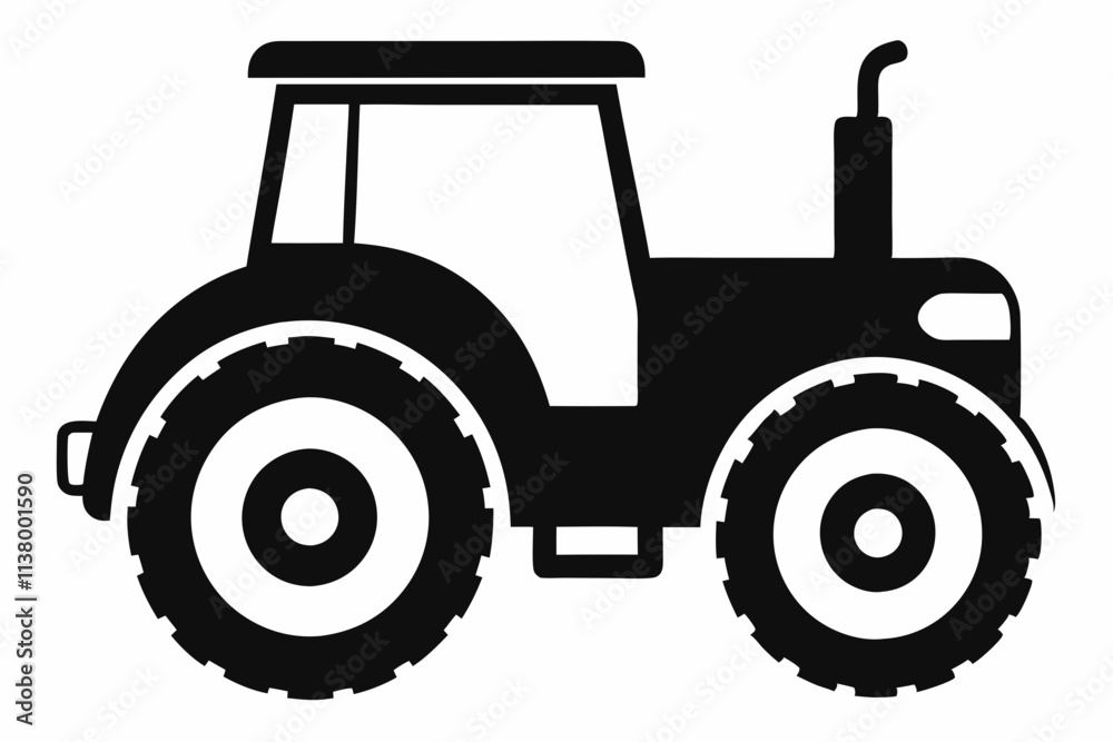 Obraz premium tractor isolated on white background
