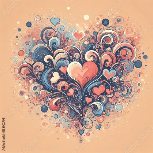 Abstract Hearts Use abstract hearts to create a pattern or textu