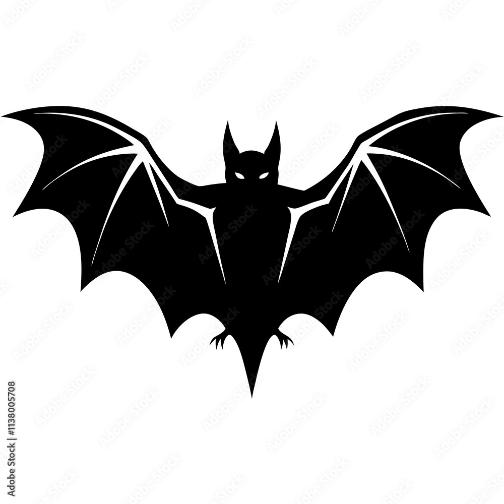 Bat Silhouette vector illustration Bat Silhouette vector illustration