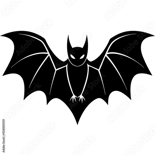 Bat Silhouette  vector illustration photo