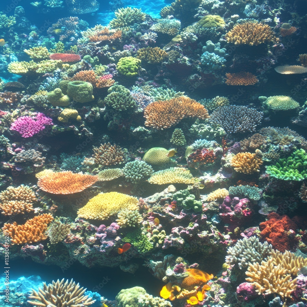 Fototapeta premium Vibrant Coral Reef Ecosystem Underwater Paradise