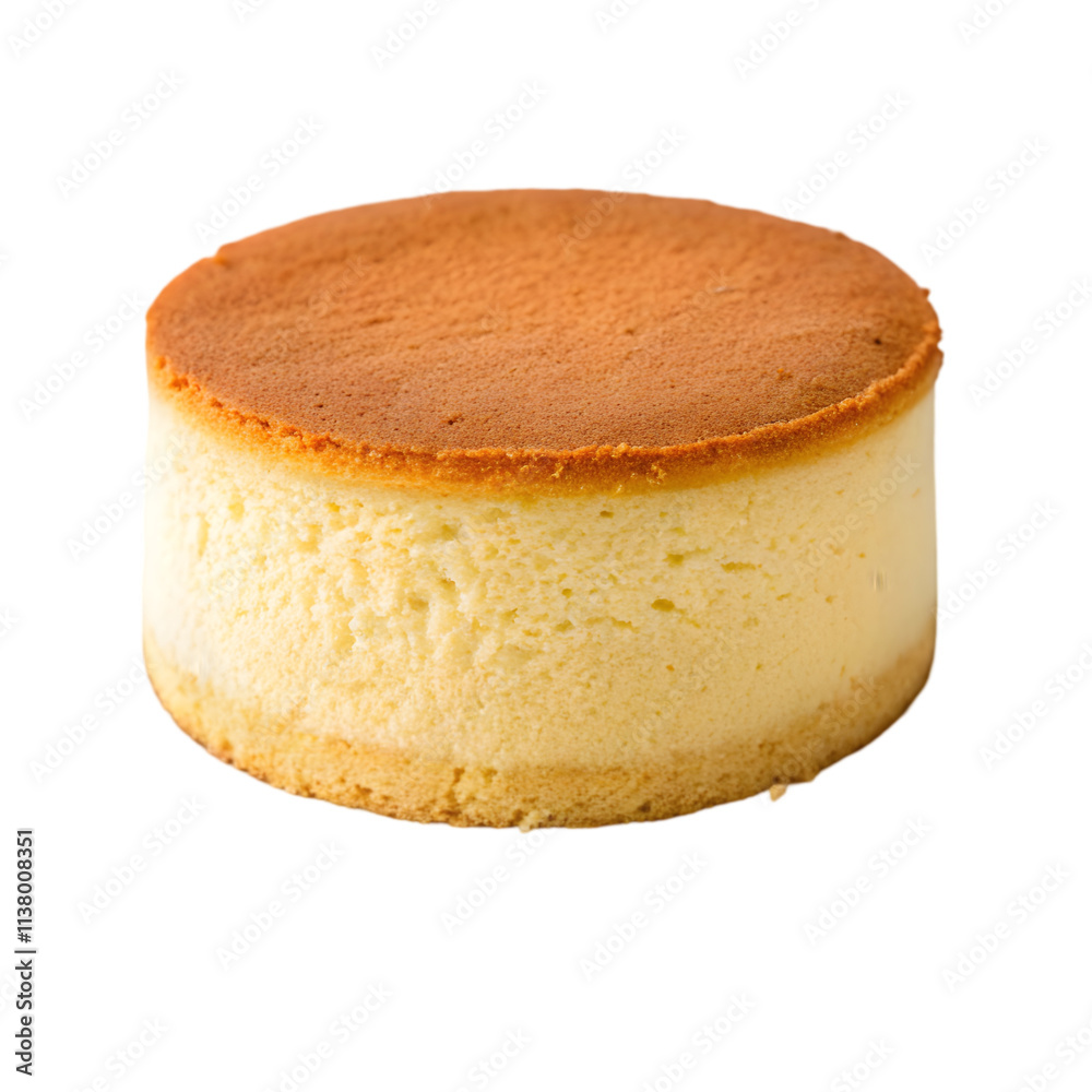 Sponge cake on transparent background Sponge cake on transparent background