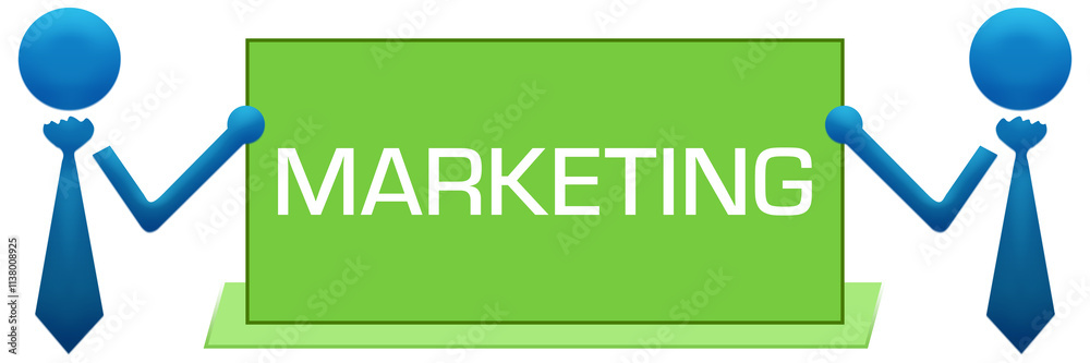 Marketing Banner Symbols Left Right Green Blue Marketing Banner Symbols Left Right Green Blue