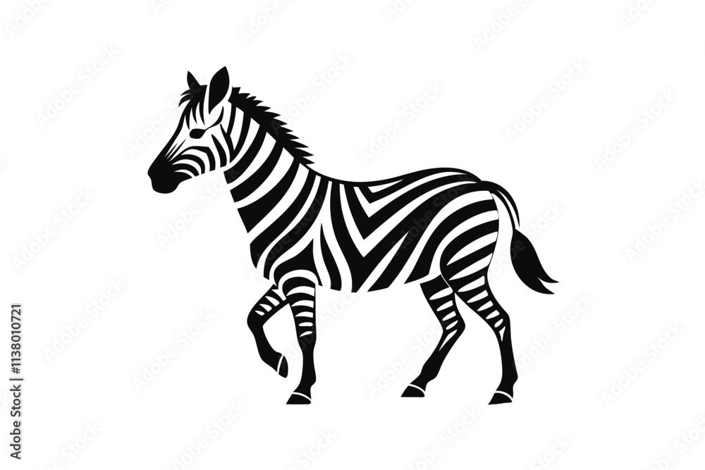 zebra vector silhouette
