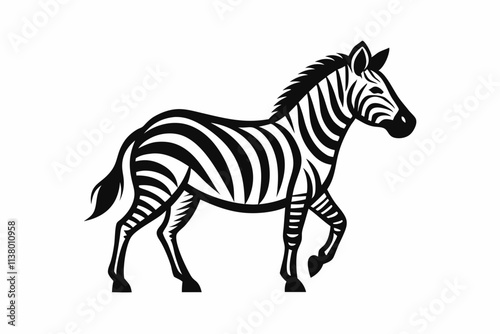 zebra vector silhouette