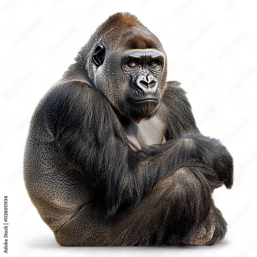 Fototapeta premium gorilla Animal On Transparent background