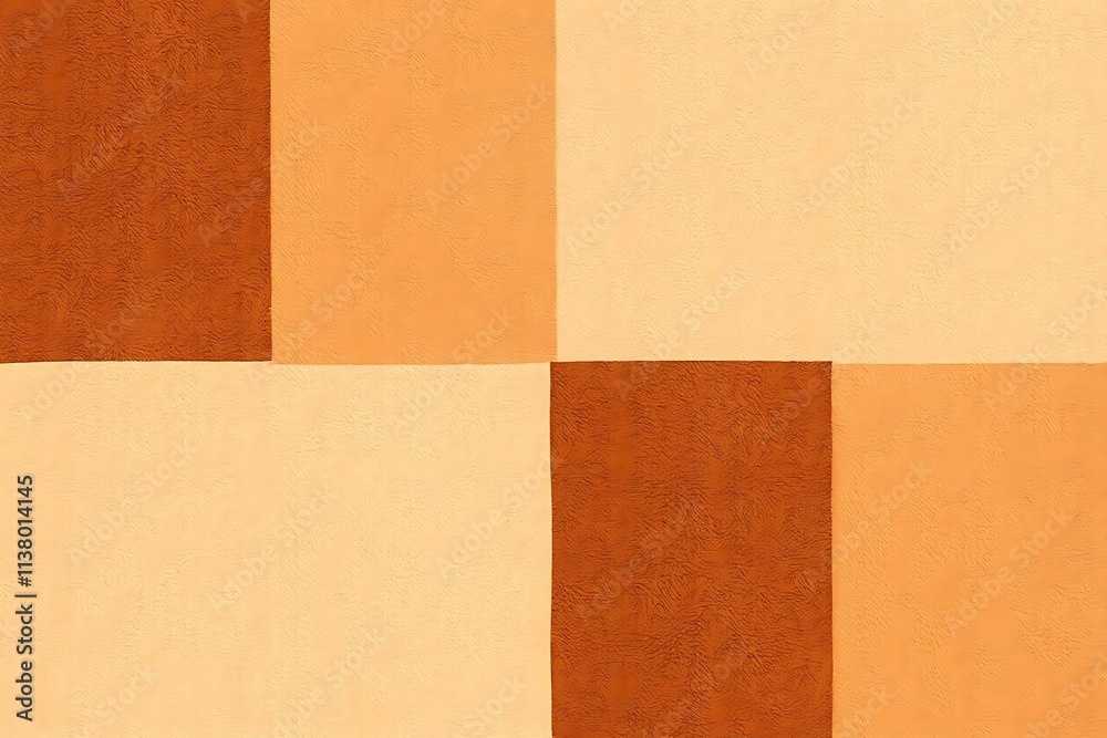Fototapeta premium Warmth in Texture: A palette of earthy tones in soft hues, arranged in a grid of four squares. Perfect for backgrounds, branding, or design inspiration. 
