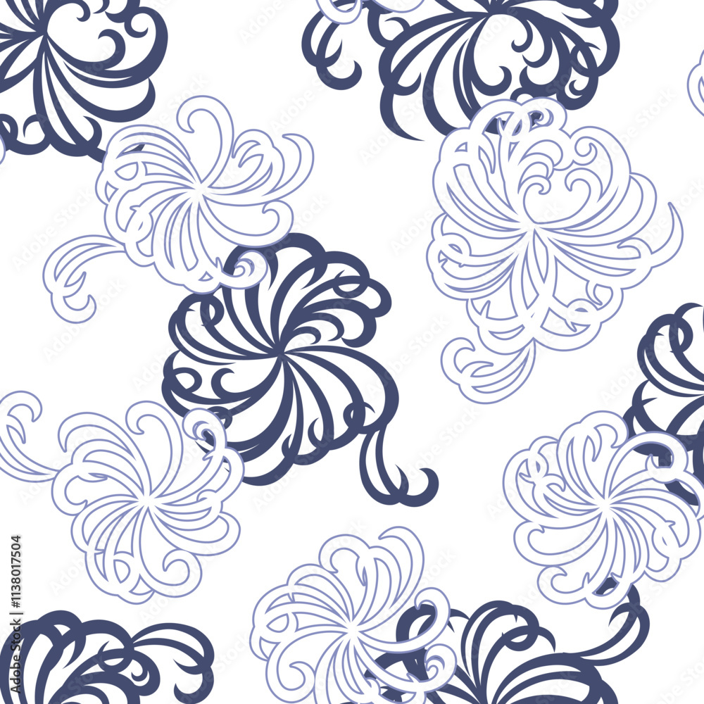Obraz premium Abstract floral pattern perfect for textile design,
