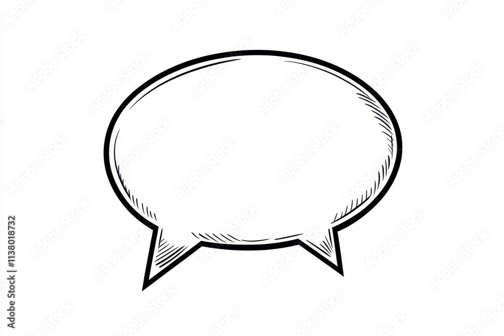 Empty speech bubble illustration for dialogue, communication, and creative design. Empty speech bubble illustration for dialogue, communication, and creative design.