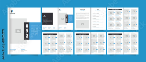 Company product catalog design template or Multipurpose product brochure