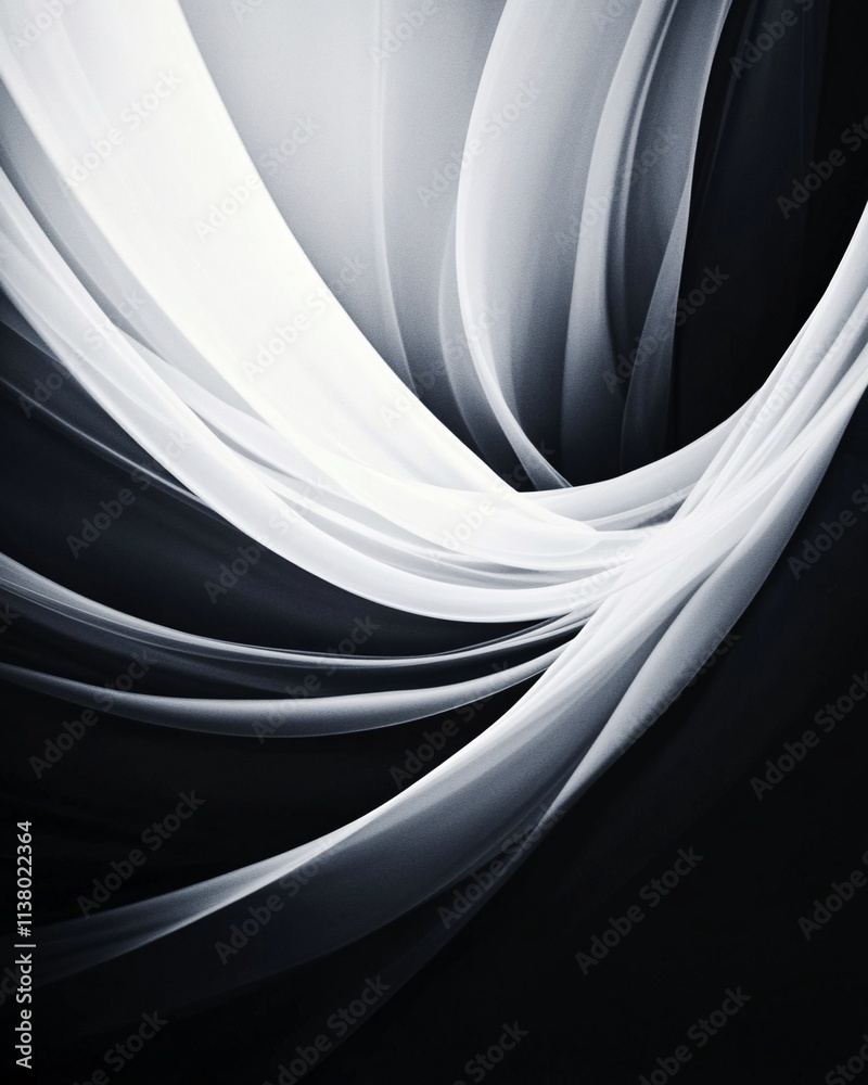 Obraz premium Abstract monochrome waves