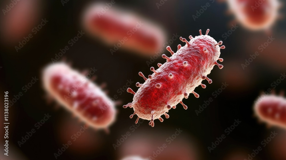 Close-Up View of Bacteria Under Microscope Close-Up View of Bacteria Under Microscope