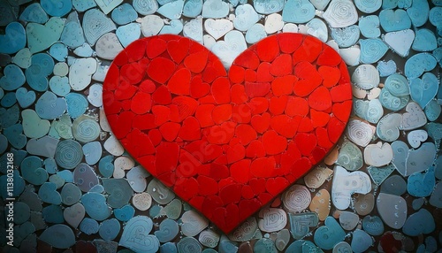 Red Valentines Day Heart Ba...