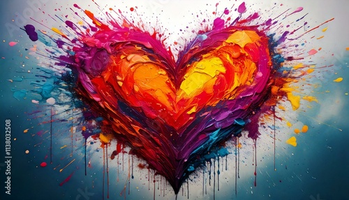 Colorful Splatter Paint Val...